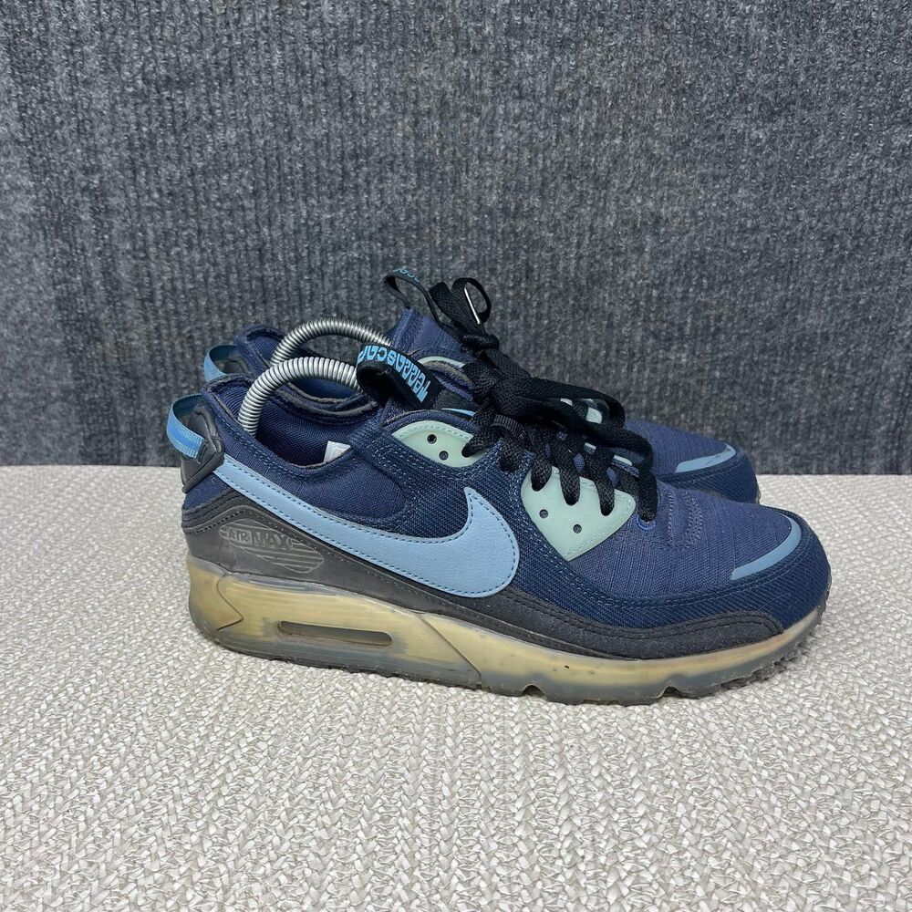 Nike Air Max Terrascape 90 Midnight Navy Aqua Blue Mens Size 9 DV7413-400